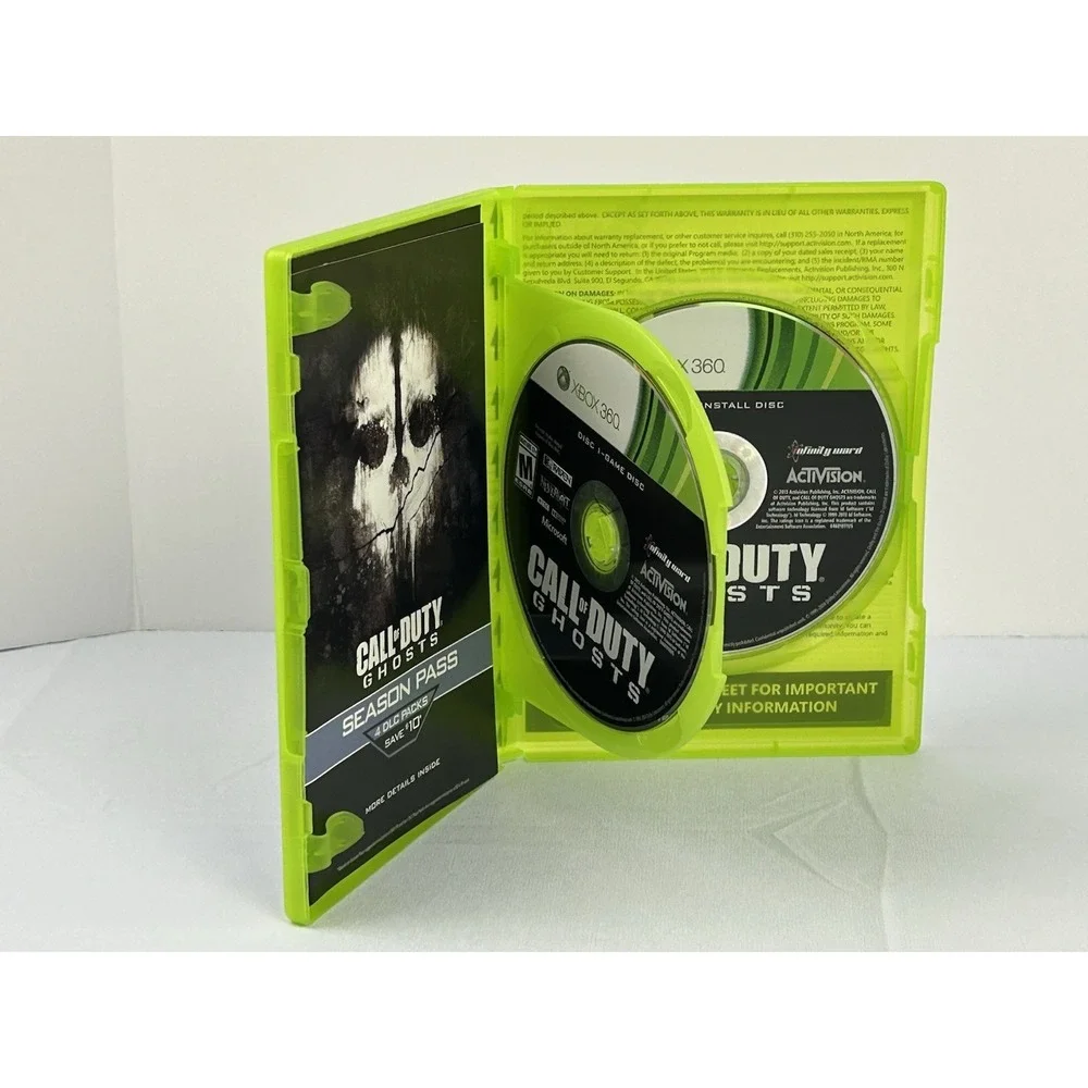 Call of Duty Ghosts Xbox 360 Complete CIB 2 Disc Untested Excellent
